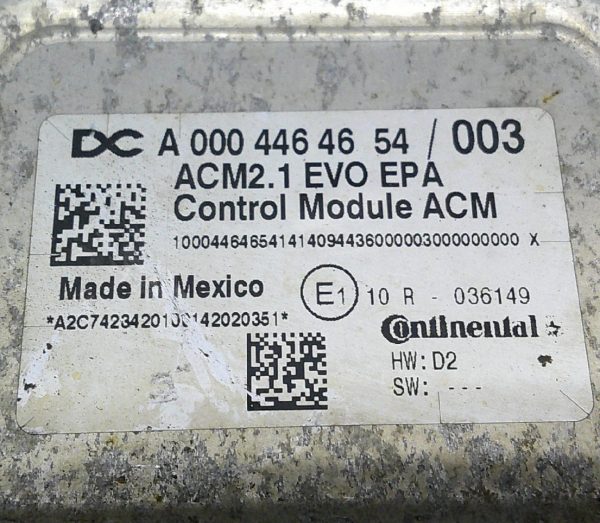 After treatment Control Module Part Number A 000 446 46 54 / 003 ECU ACM2.1, Aftertreatment Control Module, DD13, DD15, DD16, GHG17, EVO