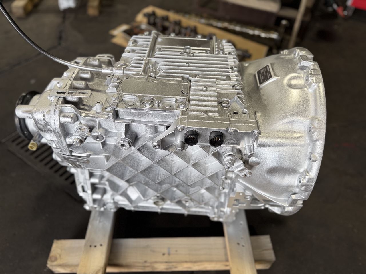Top view of a rebuilt Volvo ATO2612D transmission